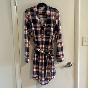 Market & Spruce plaid knit dress